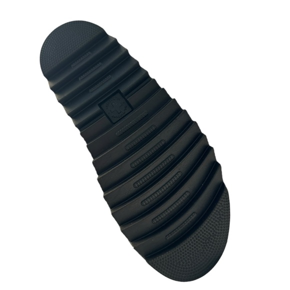 Dr. Martens Blaire Genuine Calf Hair Platform Sandal Black White Size 7 - Picture 5 of 10